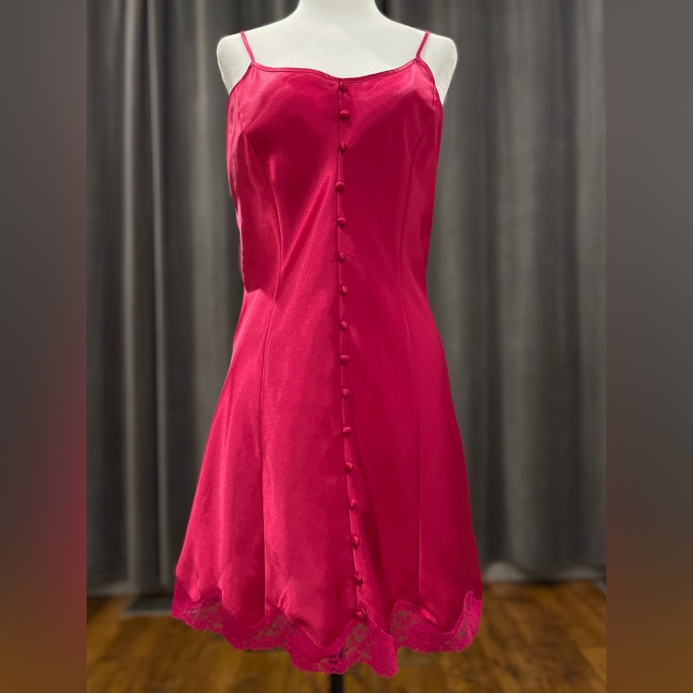 Vintage La Senza pink satin chemise nightie